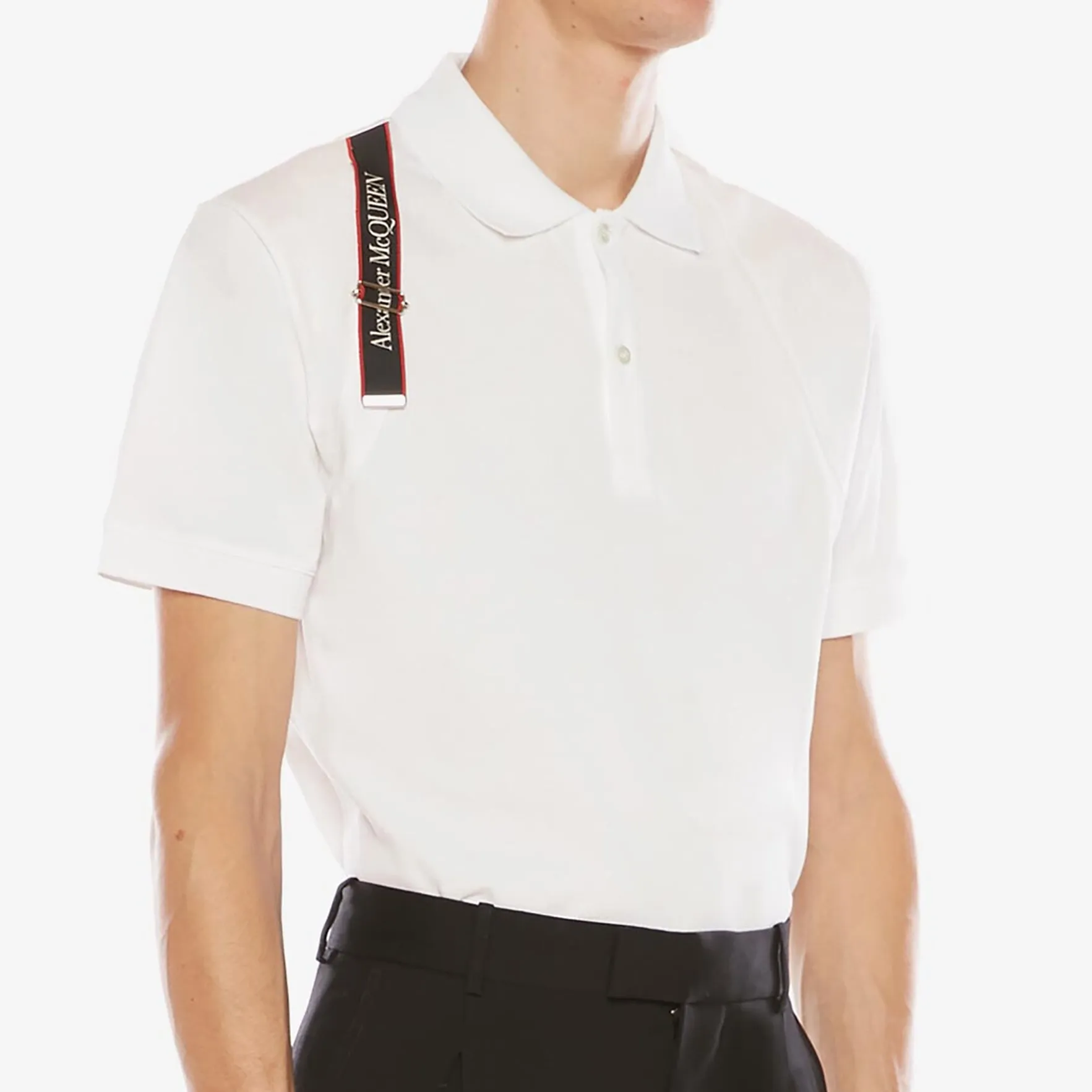 Alexander McQueen Logo Tape Harness Polo