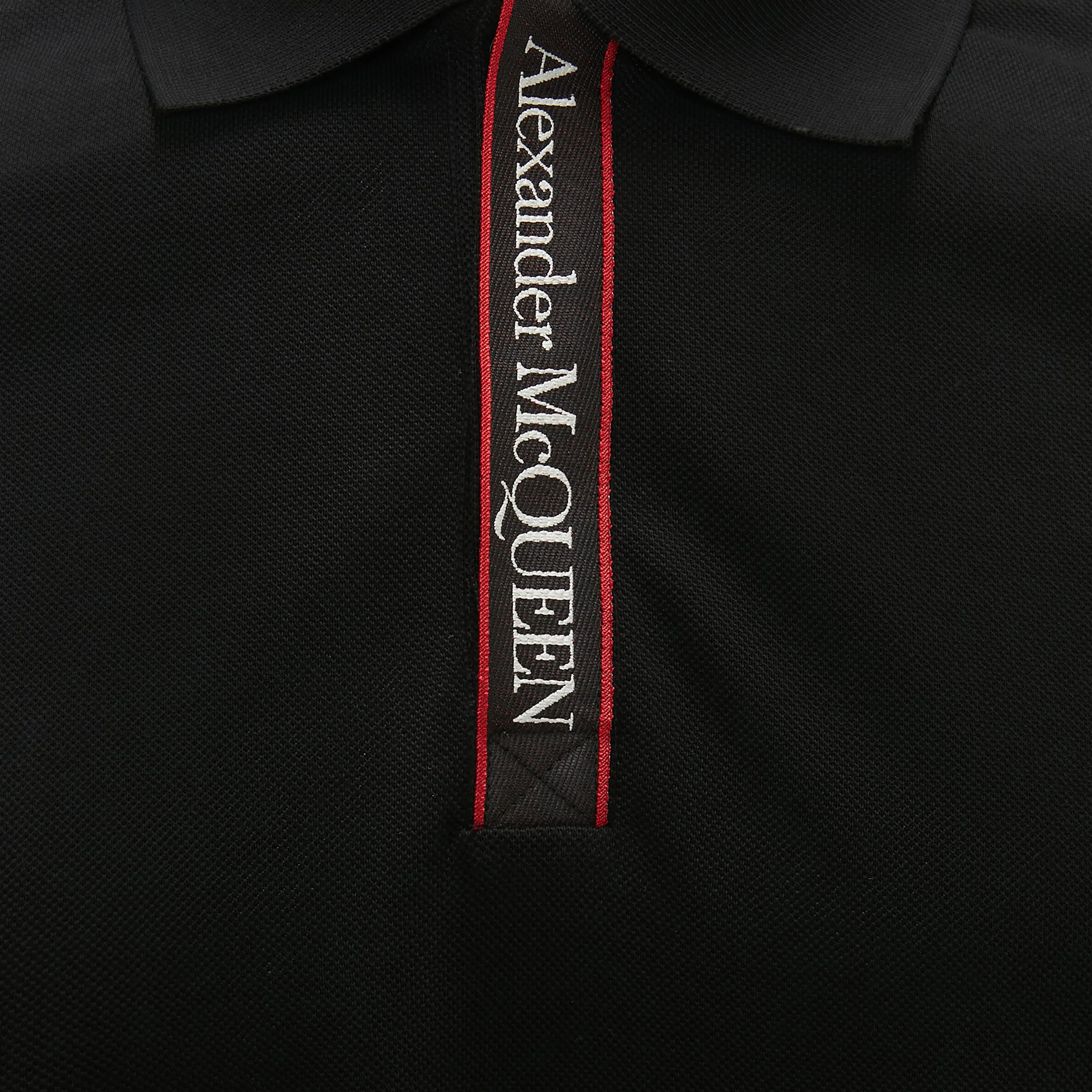 Alexander McQueen Selvedge Logo Tape Polo