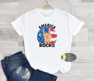 America Rocks Patriotic T-Shirt