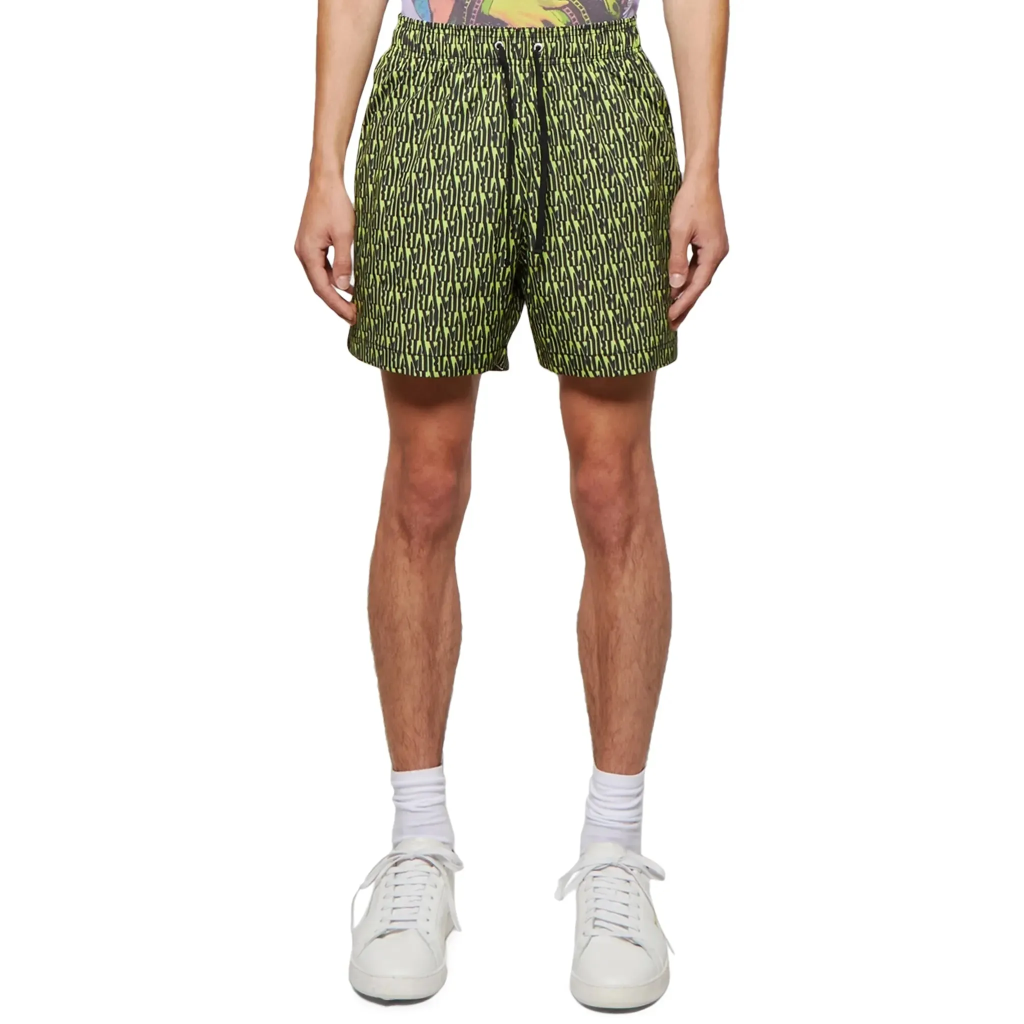 Amiri All Over Green Swim Shorts