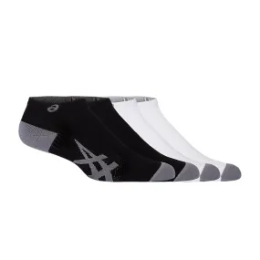 Asics lightweight ankle high running socks 3013A799 100 black and white. Pack of 2 pairs