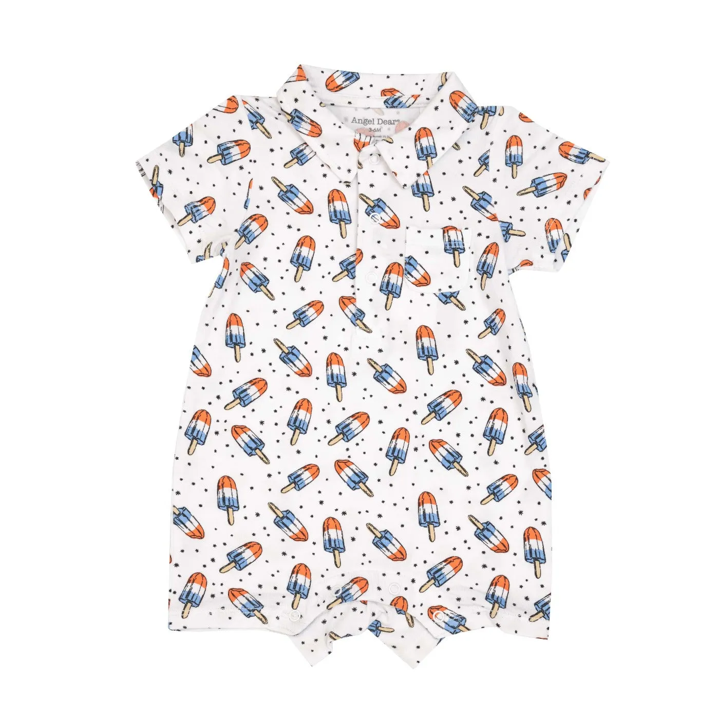 Astropops Polo Shortie Romper by Angel Dear