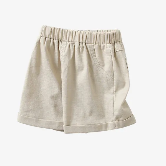 Baby Kid Boys Solid Color Shorts