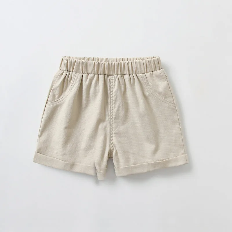 Baby Kid Boys Solid Color Shorts