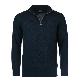 Barbour Essential Lambswool Half Zip Sweater Navy Mix