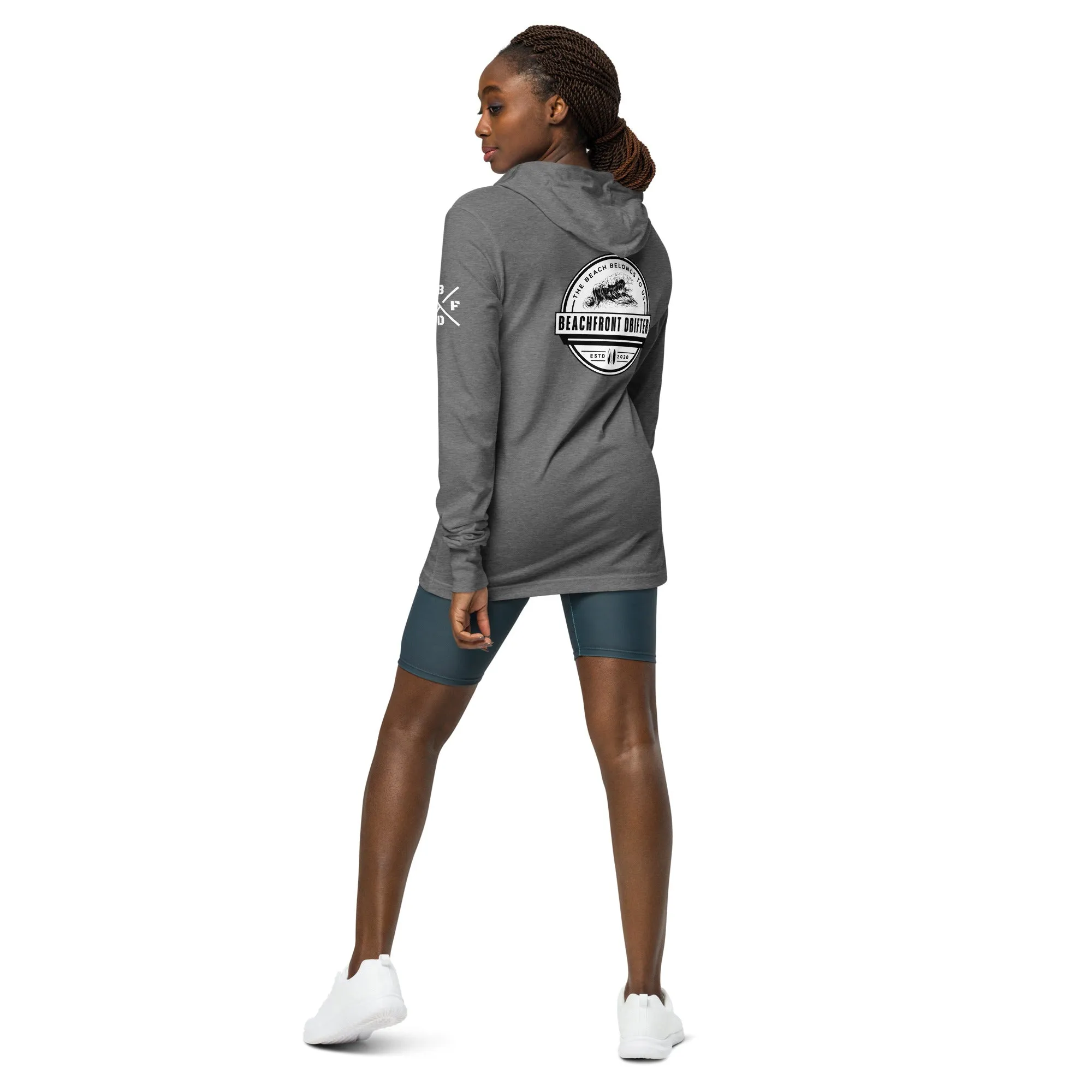 Beach Belongs Hooded Long-Sleeve Tee