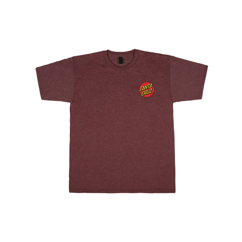 Classic Dot Chest S/S Lightweight T-Shirt (Heather Maroon)