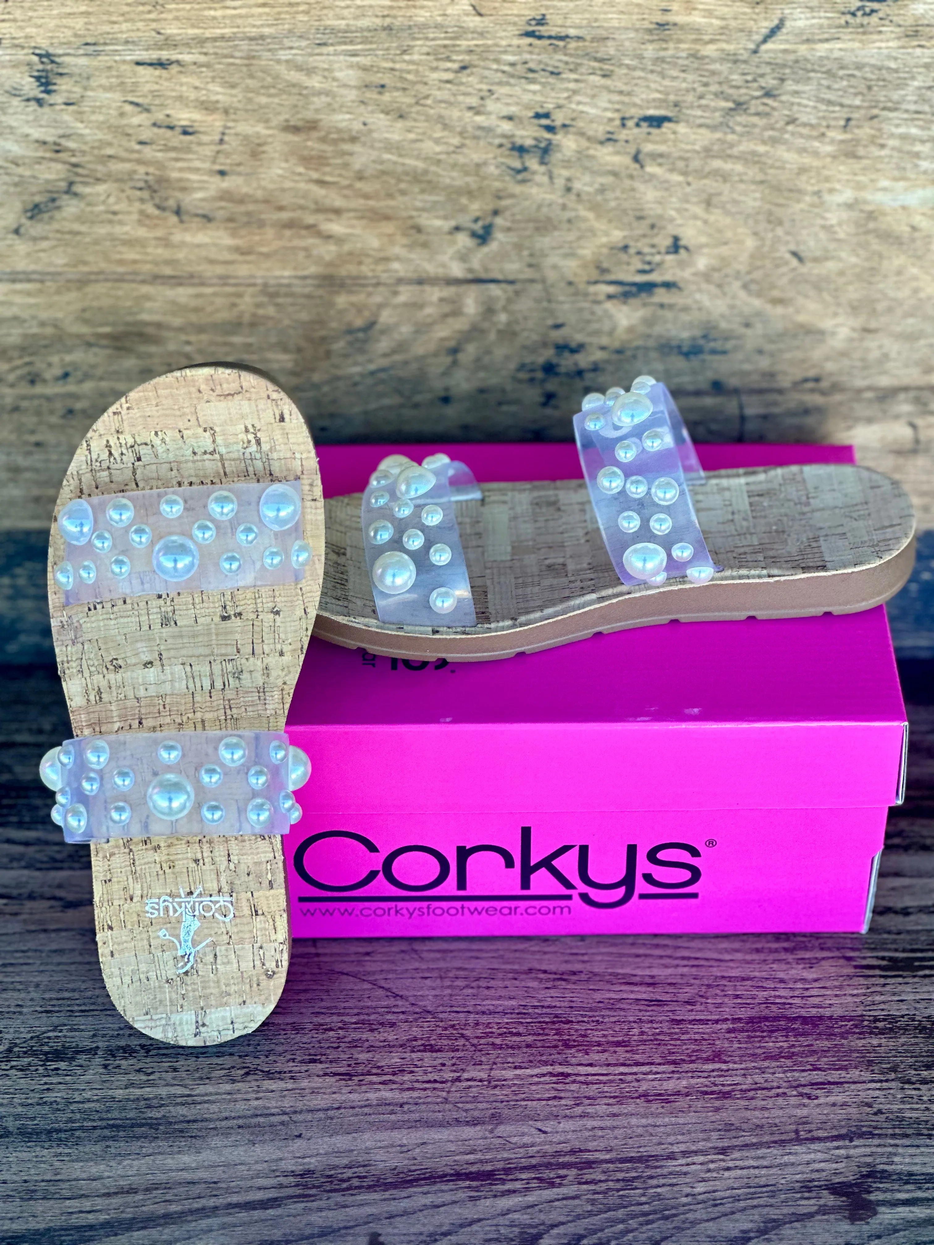 Corkys Dome N Atrix Clear Sandal