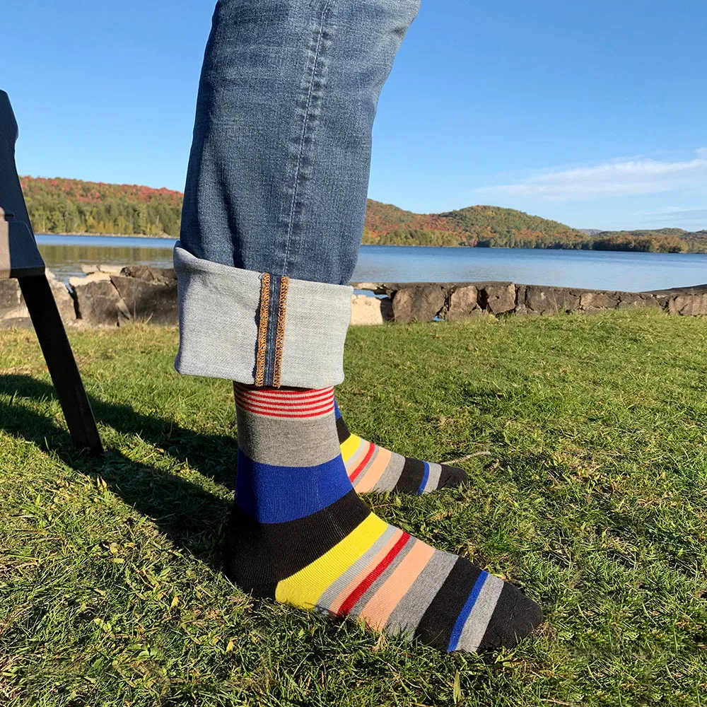 Crew Socks | Funky Socks | Multicolor Stripes