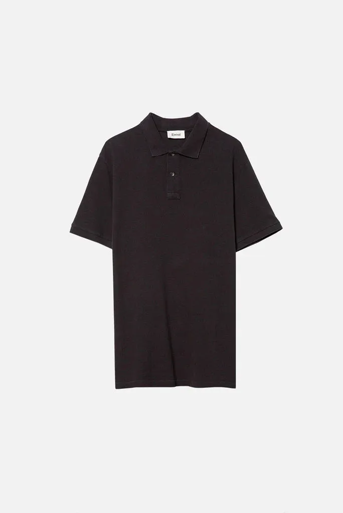 ELWOOD WASHED POLO Vintage Blak