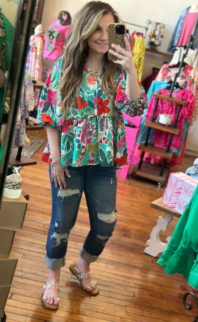 FLORAL ADEL TOP