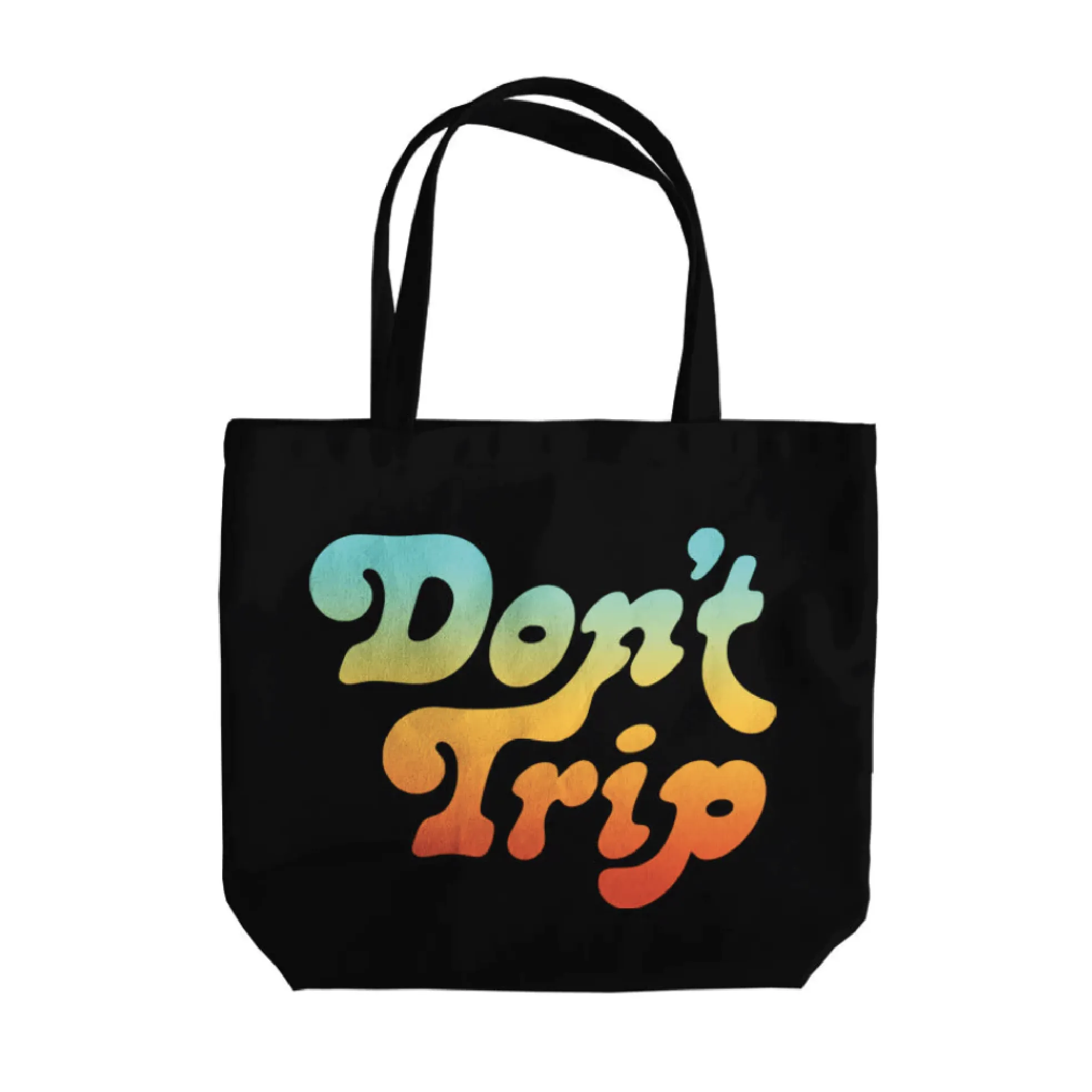 FREE & EASY DON'T TRIP TOTE BAG (BLACK)