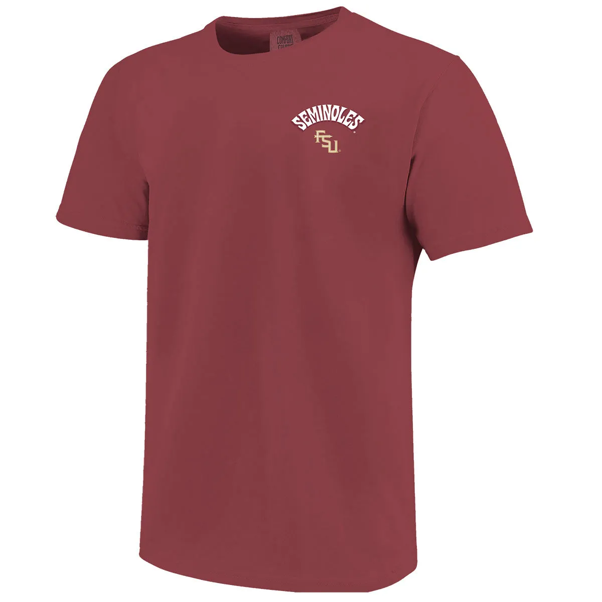 Image One Comfort Colors Seminoles FSU Patriotic Lab Design Short Sleeve T-shirt - Brick