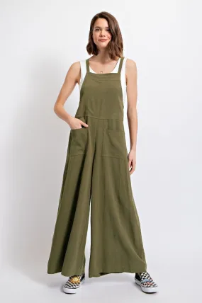 Linen Wide Leg overalls