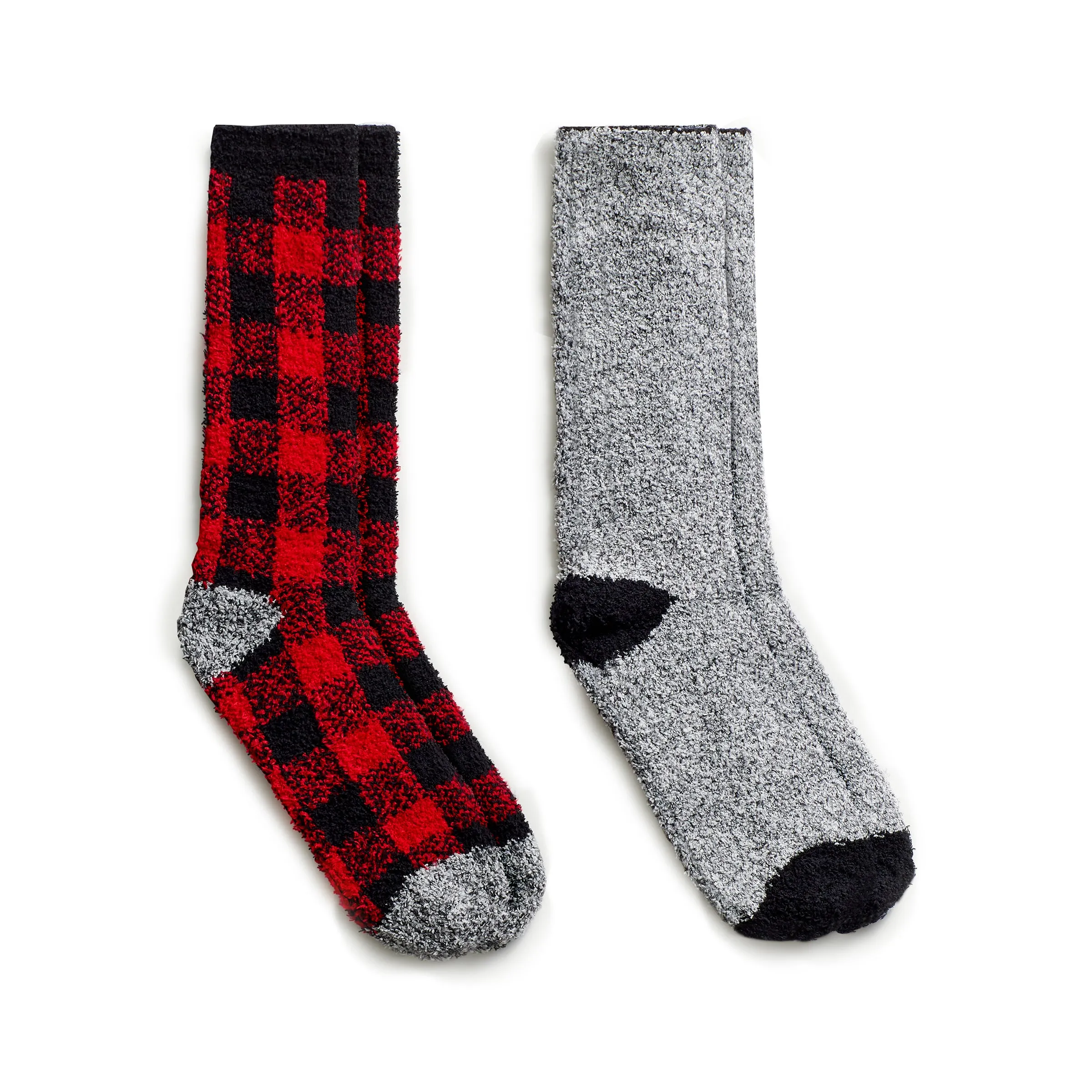 Mens Buffalo Check Cozy Sock 2PK