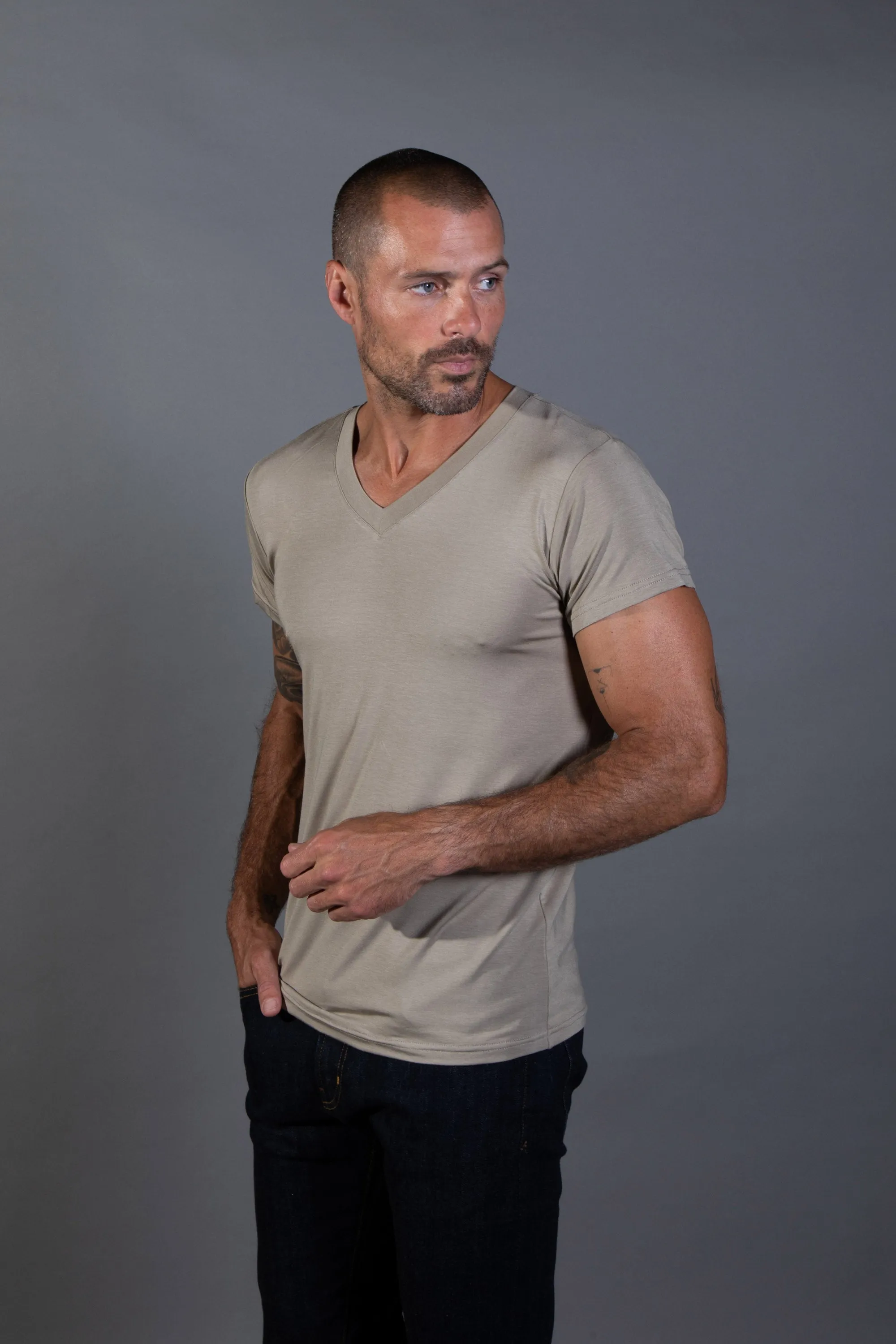 Men's Modal Classic V-Neck Tee