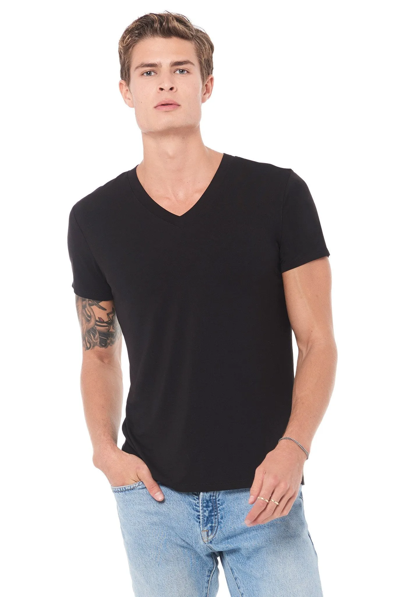 Men's Modal Classic V-Neck Tee