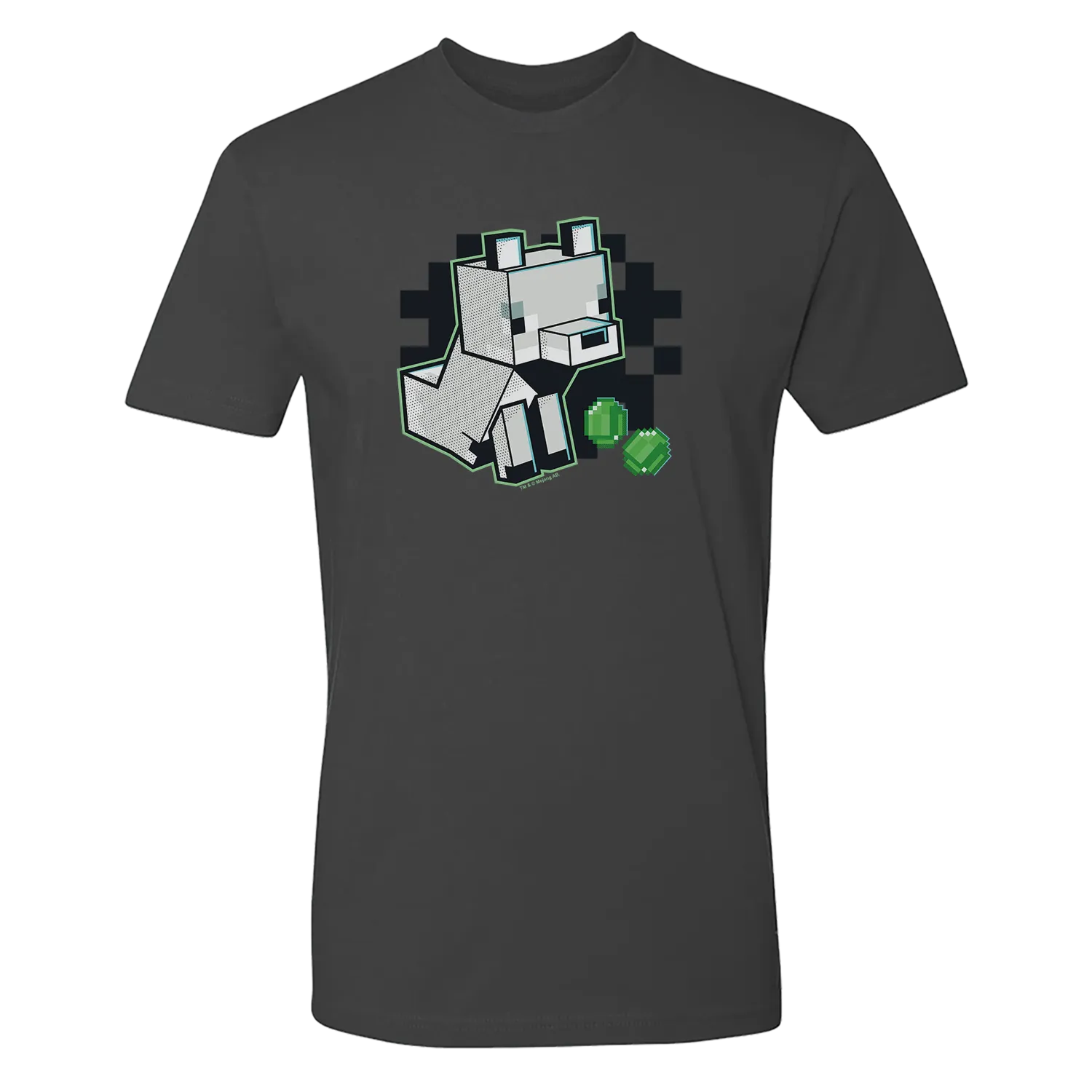 Minecraft Arctic Fox Adult Short Sleeve T-Shirt