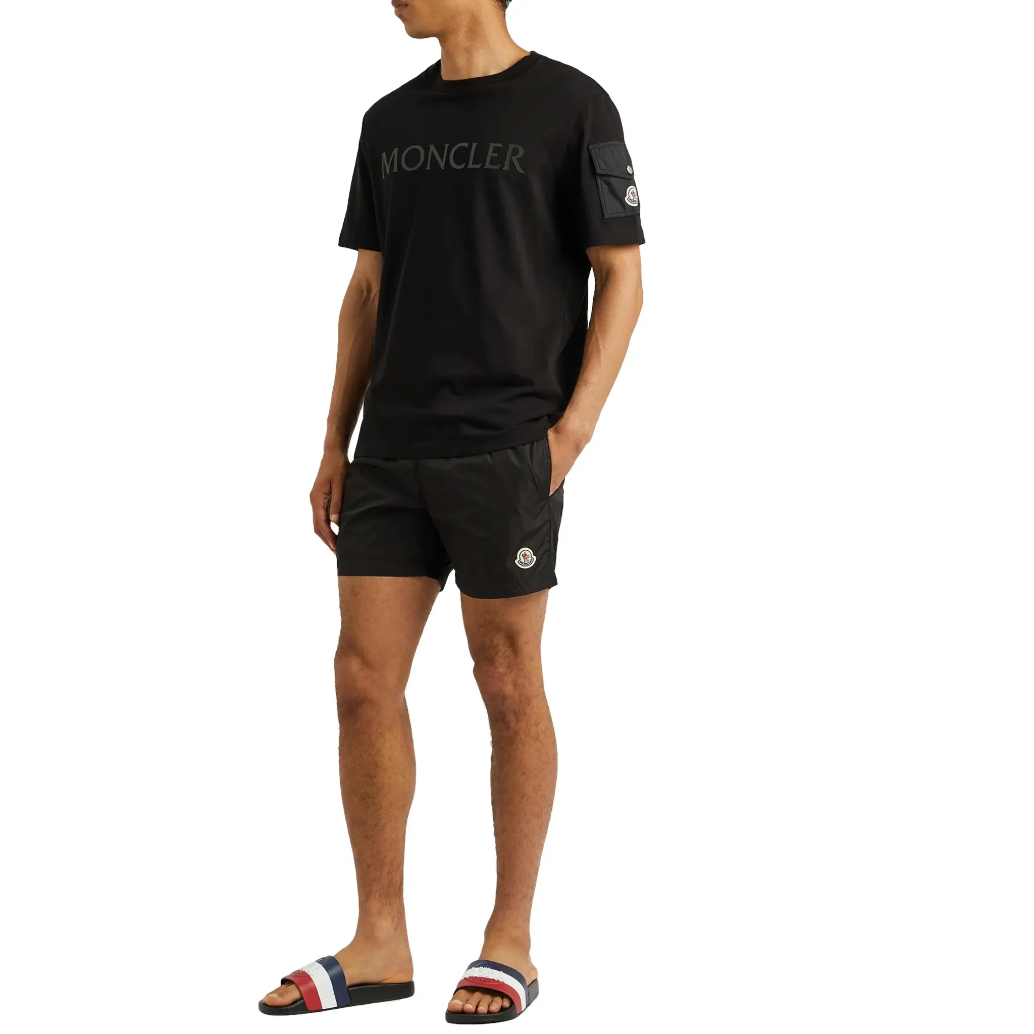 Moncler Black Swim Shorts