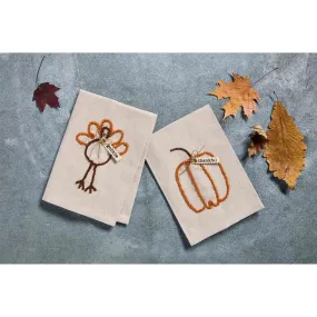 Mudpie PUMPKIN FALL KNOTTED TOWEL