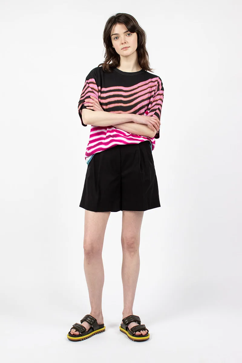 Pleat Shorts Black