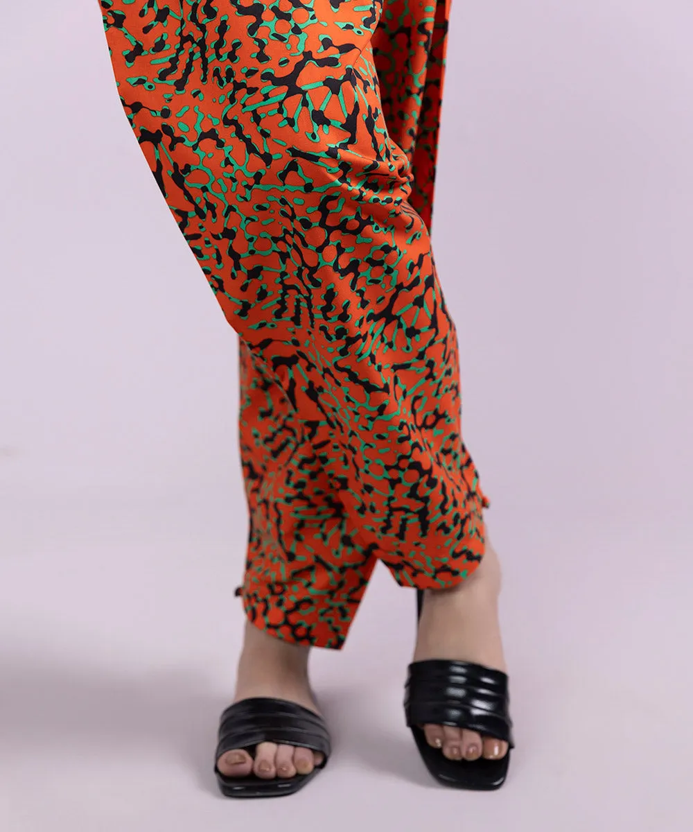 Printed Cambric Tapered Shalwar