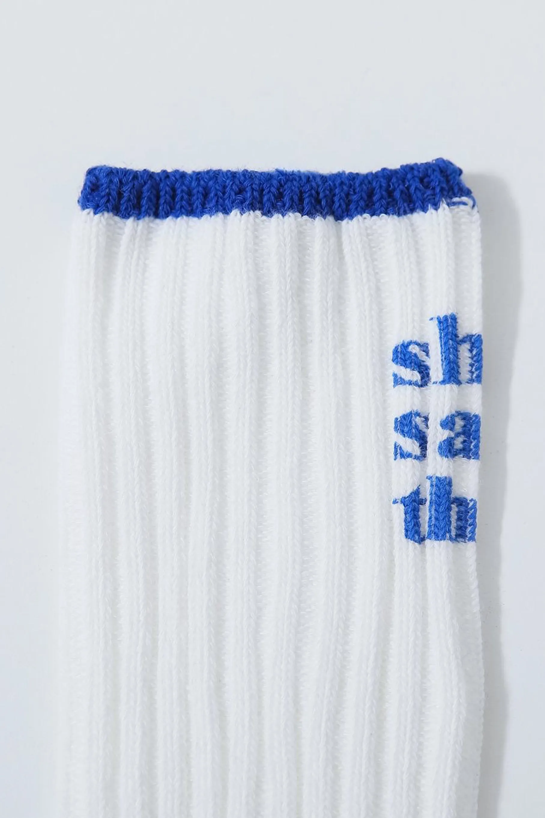 "She Said That" Crew Socks, Blue