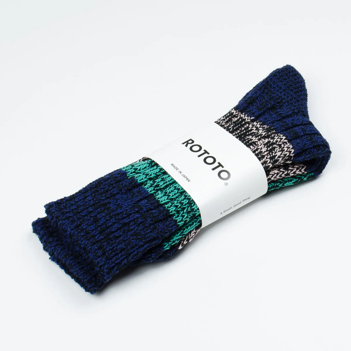 RoToTo - Mixture Socks - Blue/Emerald/Pink