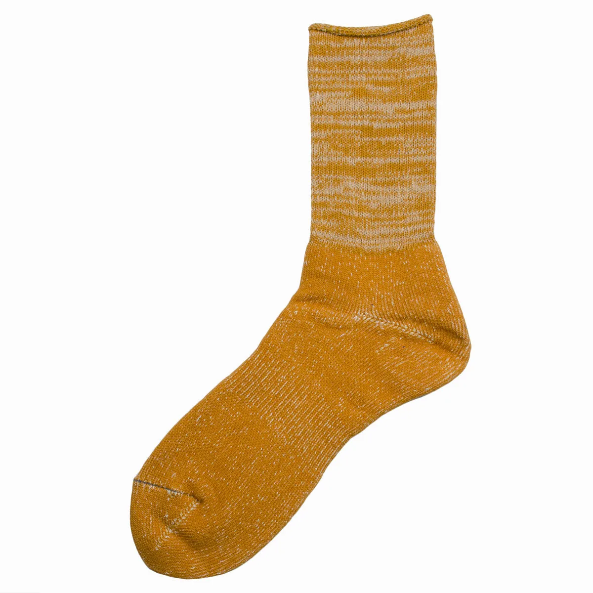 RoToTo - Washi Pile Crew Socks - Dark Yellow