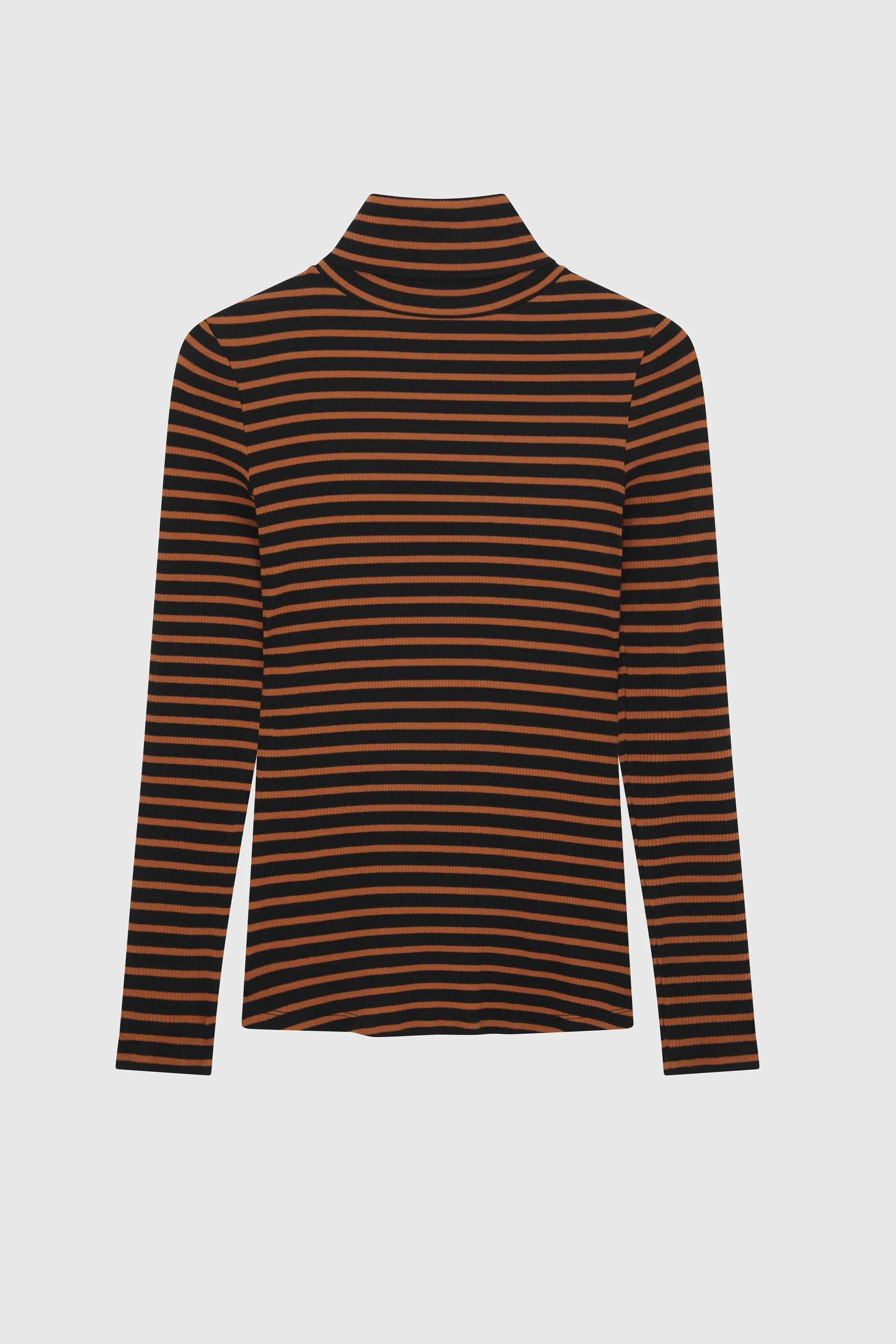 Striped Cotton Roll Neck | Multiple Colours