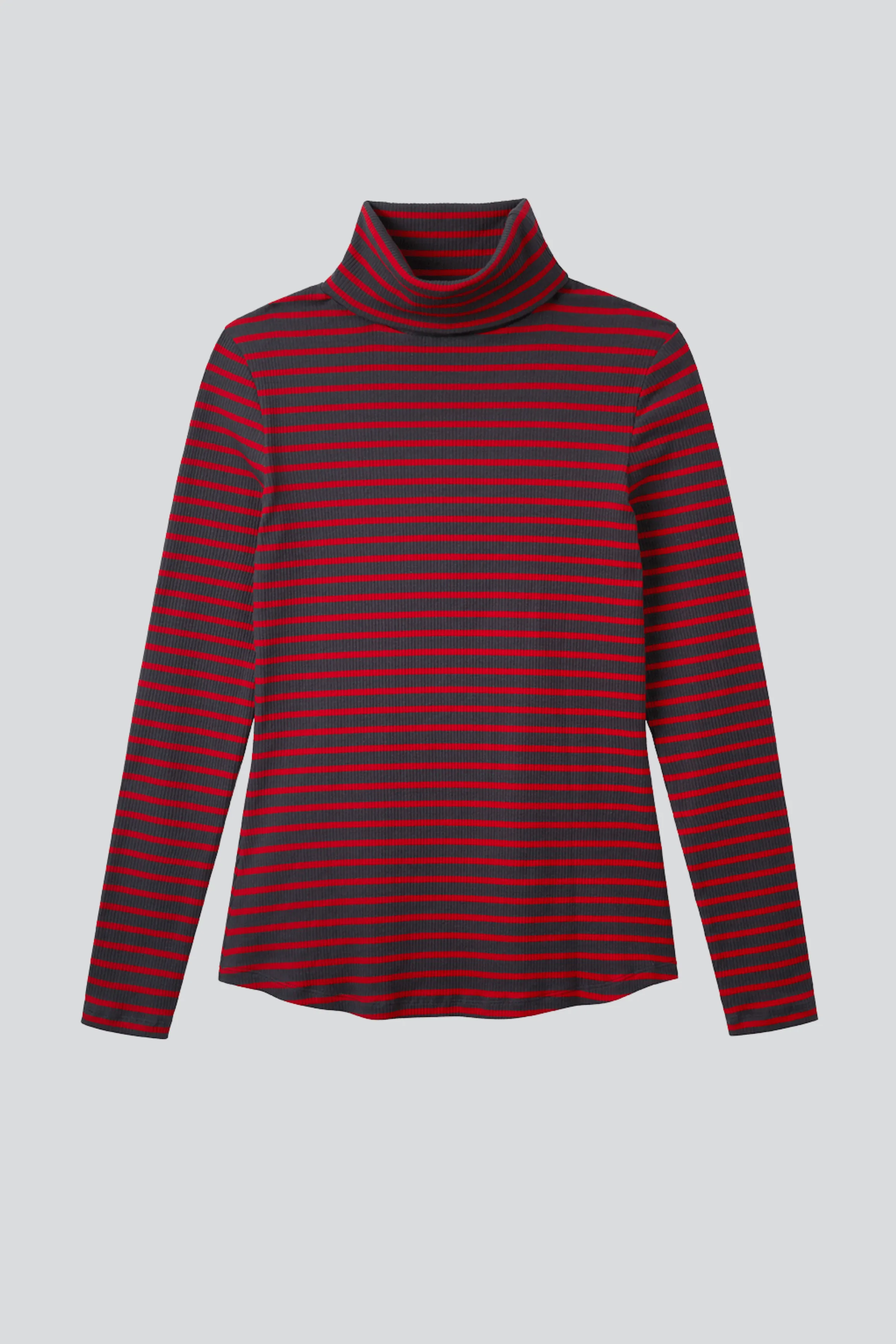 Striped Cotton Roll Neck | Multiple Colours