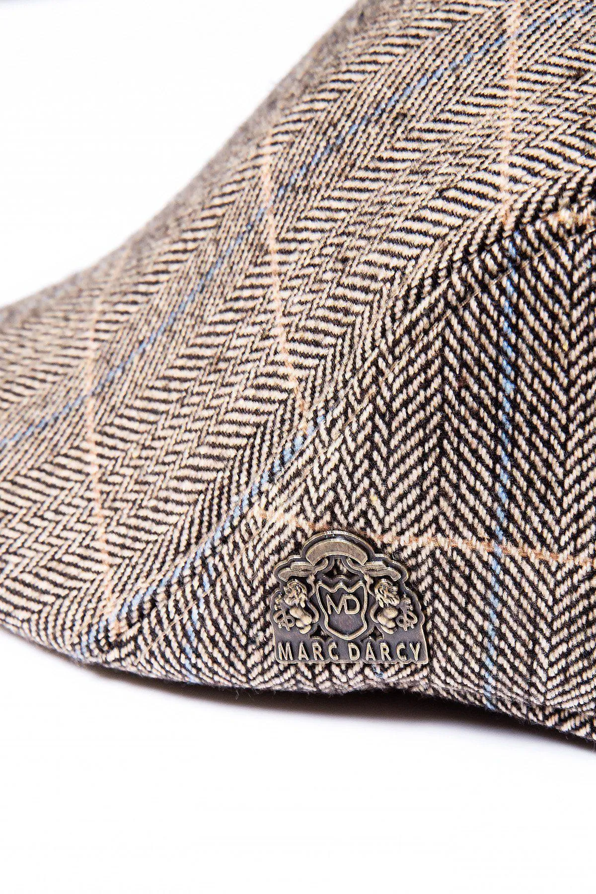 TED - Tan Tweed Check Flat Cap