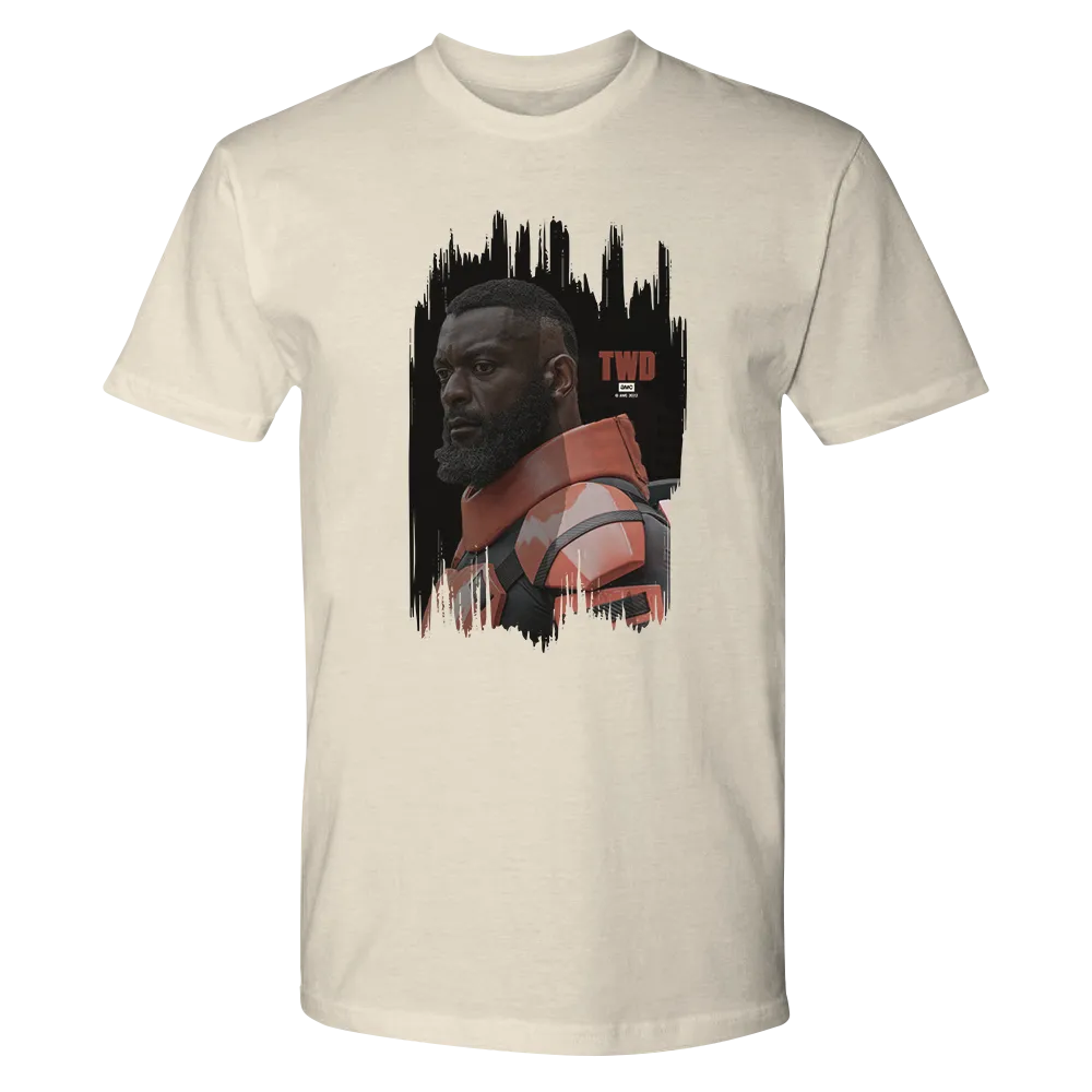 The Walking Dead Mercer Portrait Adult Short Sleeve T-Shirt