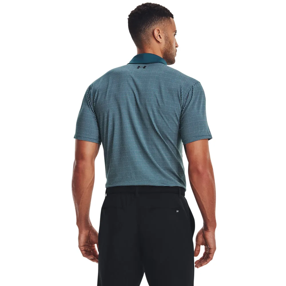 'Under Armour' Men's T2G Printed Polo - Static Blue