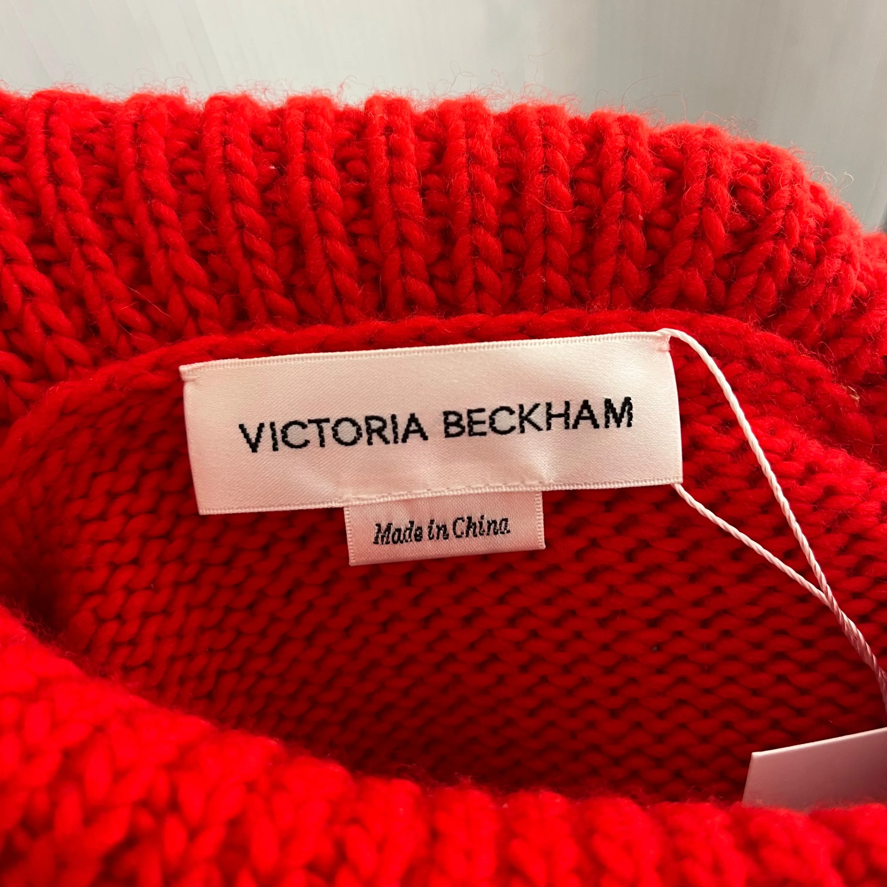 Victoria Beckham Scarlet Cable Knit Sweater XS