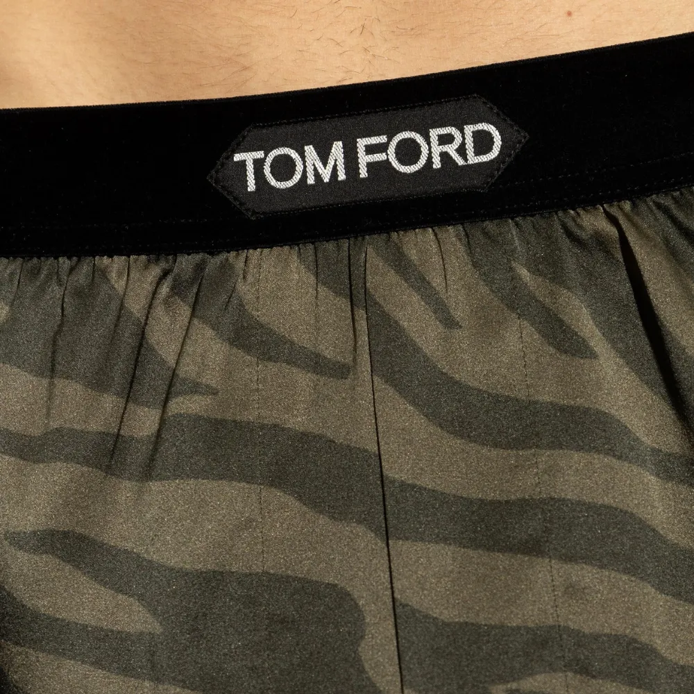 Zebra-Print Stretch-Silk Boxers