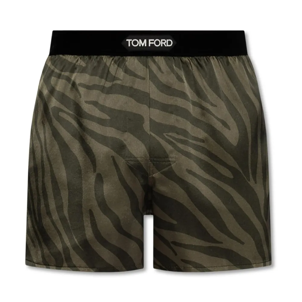 Zebra-Print Stretch-Silk Boxers